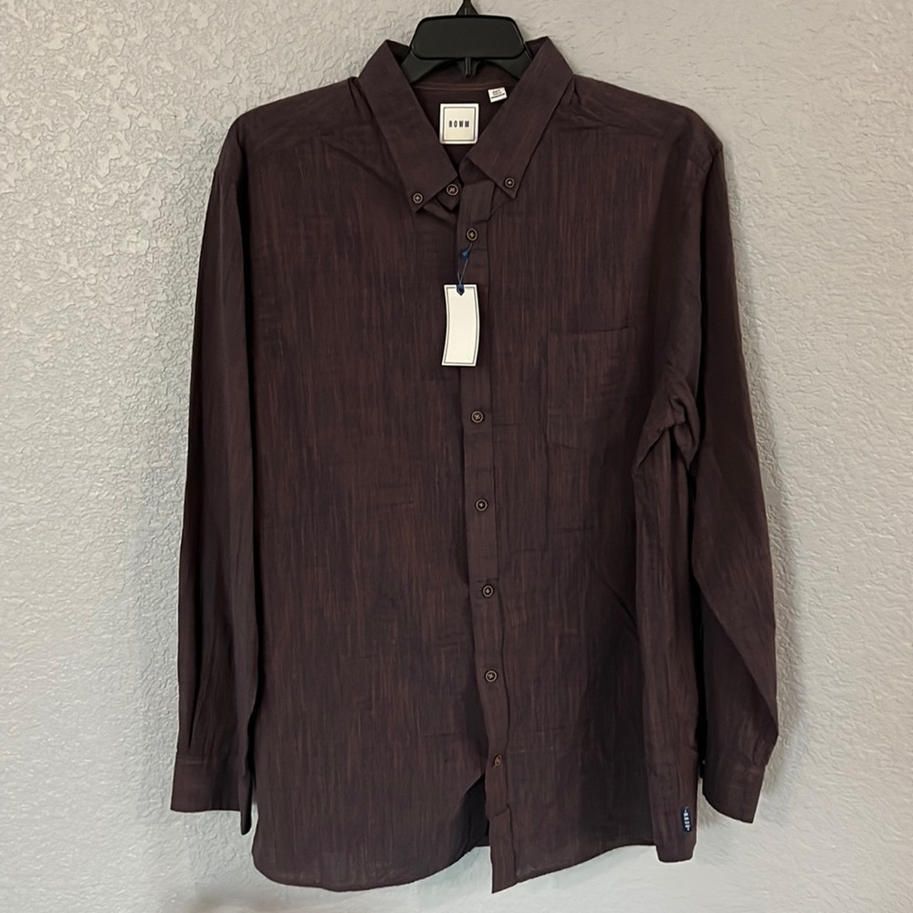 ROWM Mens Button down shirt-2XT